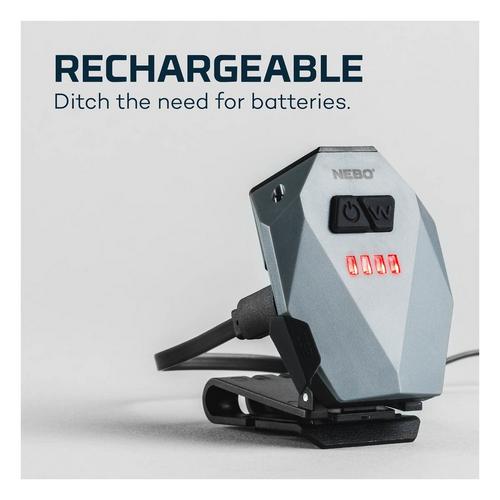 NEBO Einstein Rechargable Cap Light - Primary Image
