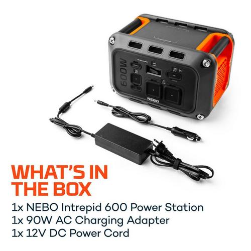 ソダテックコンセント付きsodatec electronballast 600w Nebo Sports Intrepid 600 Portable Power Station | SCHEELS.com