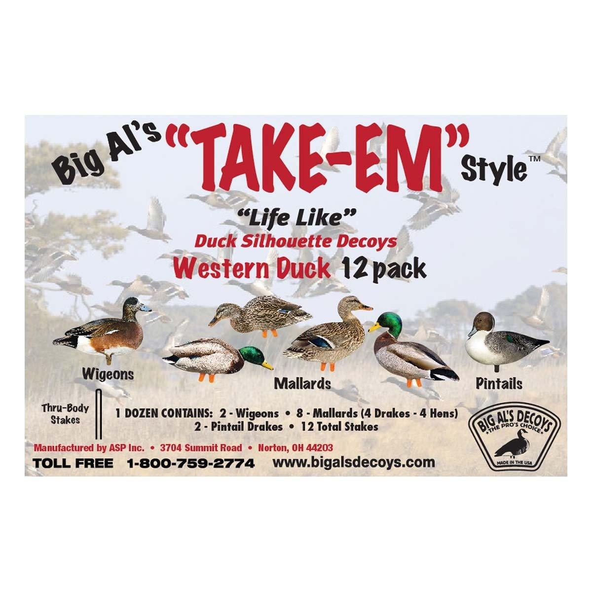 Big Al's Western Duck Silhouettes - 12 Pack - Big Al's Decoys