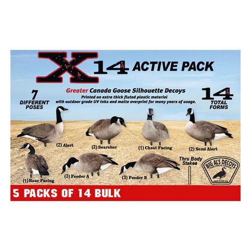 Big Al's X14 Greater 5 Pack Bulk Canada Goose Silhouettes (70 decoys) - Primary Image