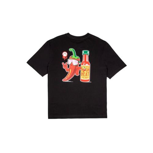 Men's Baseballism High Heat Hot Sauce Glow in the Dark Baseball T-Shirt - Primary Image