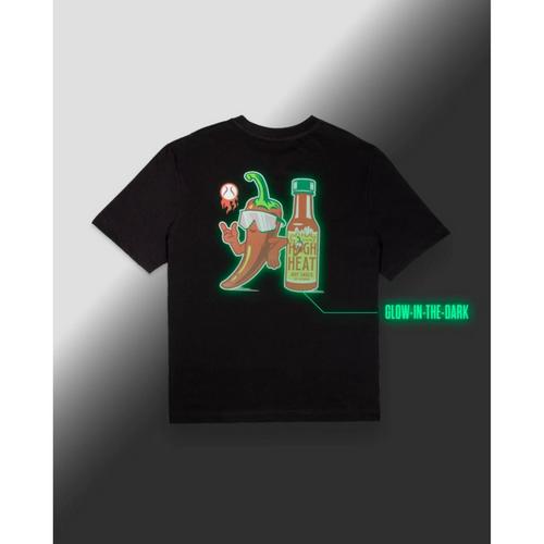 Men's Baseballism High Heat Hot Sauce Glow in the Dark Baseball T-Shirt - Primary Image