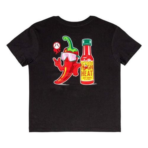 Youth Boys' Baseballism High Heat Hot Sauce Glow in the Dark Baseball T-Shirt - Primary Image