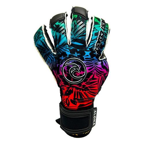 West Coast Helix Aloha Black Soccer Goalkeeper Gloves - Primary Image
