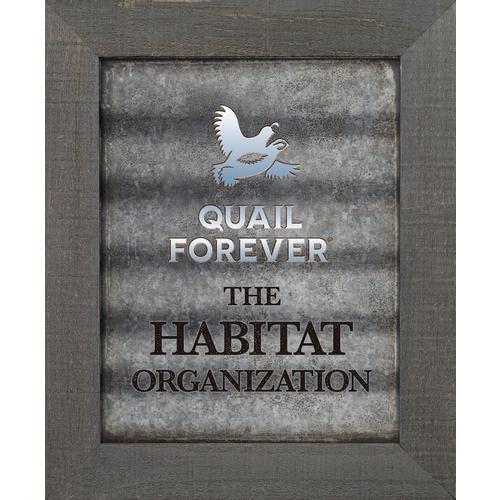 Quail Forever Framed Tin Sign - Primary Image