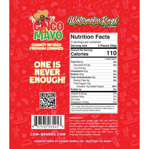 Cinco De Mayo Watermelon Gummy Rings - Primary Image