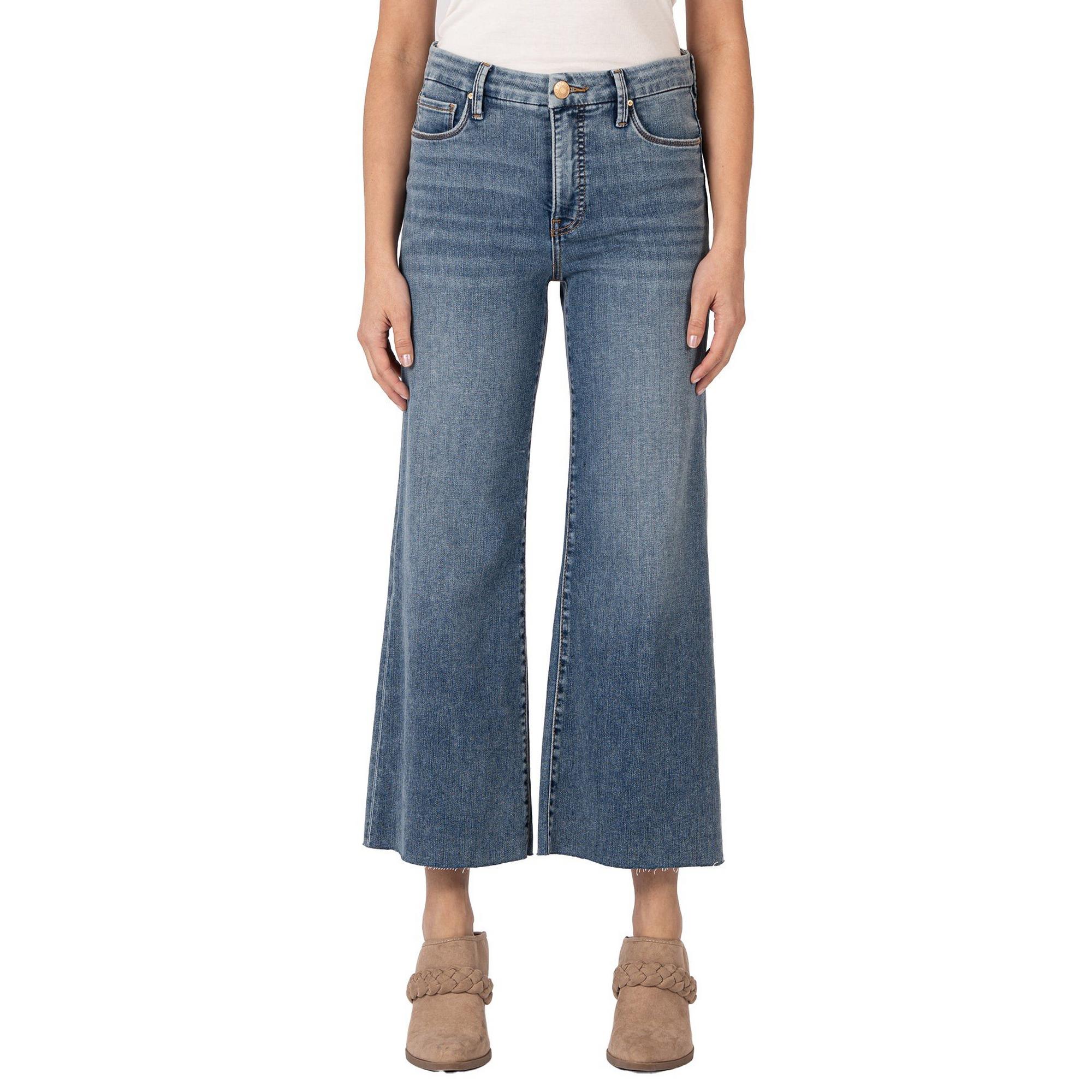 Women's KUT from the Kloth Meg Fab Ab Wide Leg Jeans