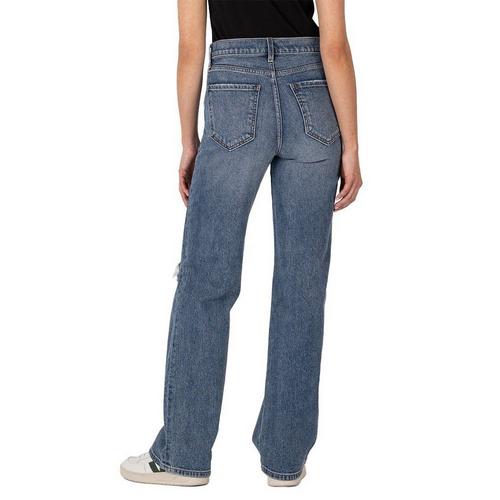 Women's KUT from the Kloth Sienna Relaxed Fit Wide Leg Jeans - Primary Image