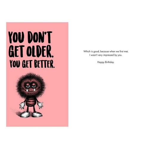 Bald Guy Greetings You Don't Get Older Card - Primary Image