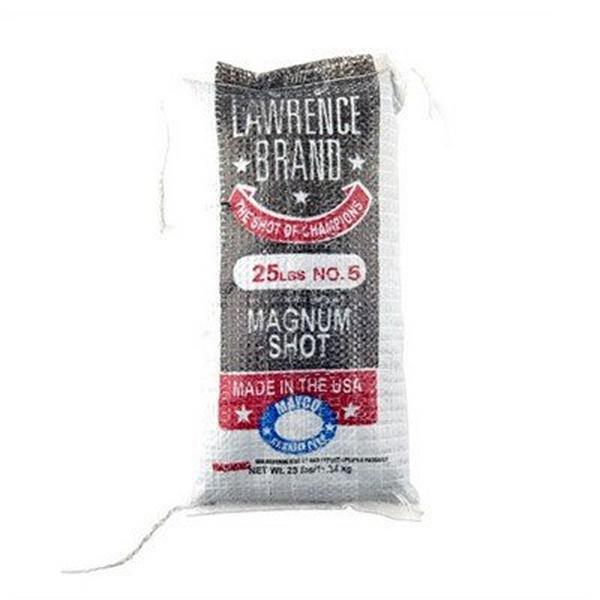 Lawrence Magnum Lead Shot 25lb Bag