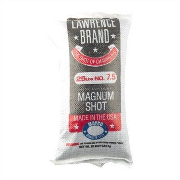 Lawrence Magnum Lead Shot 25lb Bag