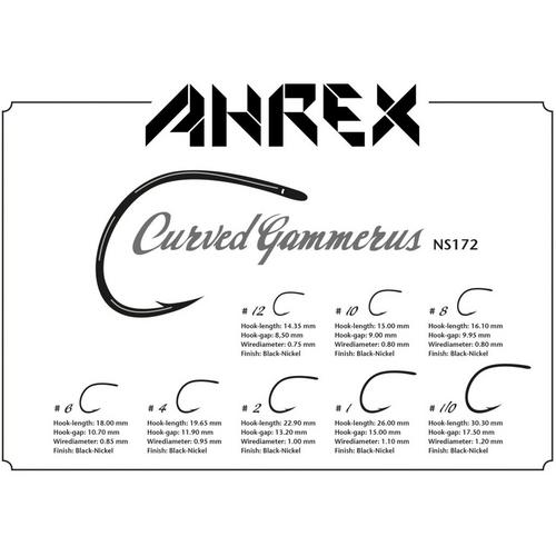 AHREX NS172 Nordic Salt Curved Gammarus Hooks - Primary Image