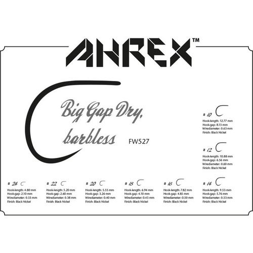 AHREX FW527 Big Gap Dry Fly Barbless Hooks - Primary Image