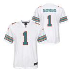 Nike Kids' Miami Dolphins Tua Tagovailoa #1 White Alternate Game Jersey - Thumbnail 1 of 3