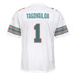 Nike Kids' Miami Dolphins Tua Tagovailoa #1 White Alternate Game Jersey - Thumbnail 2 of 3