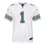 Nike Kids' Miami Dolphins Tua Tagovailoa #1 White Alternate Game Jersey - Thumbnail 3 of 3