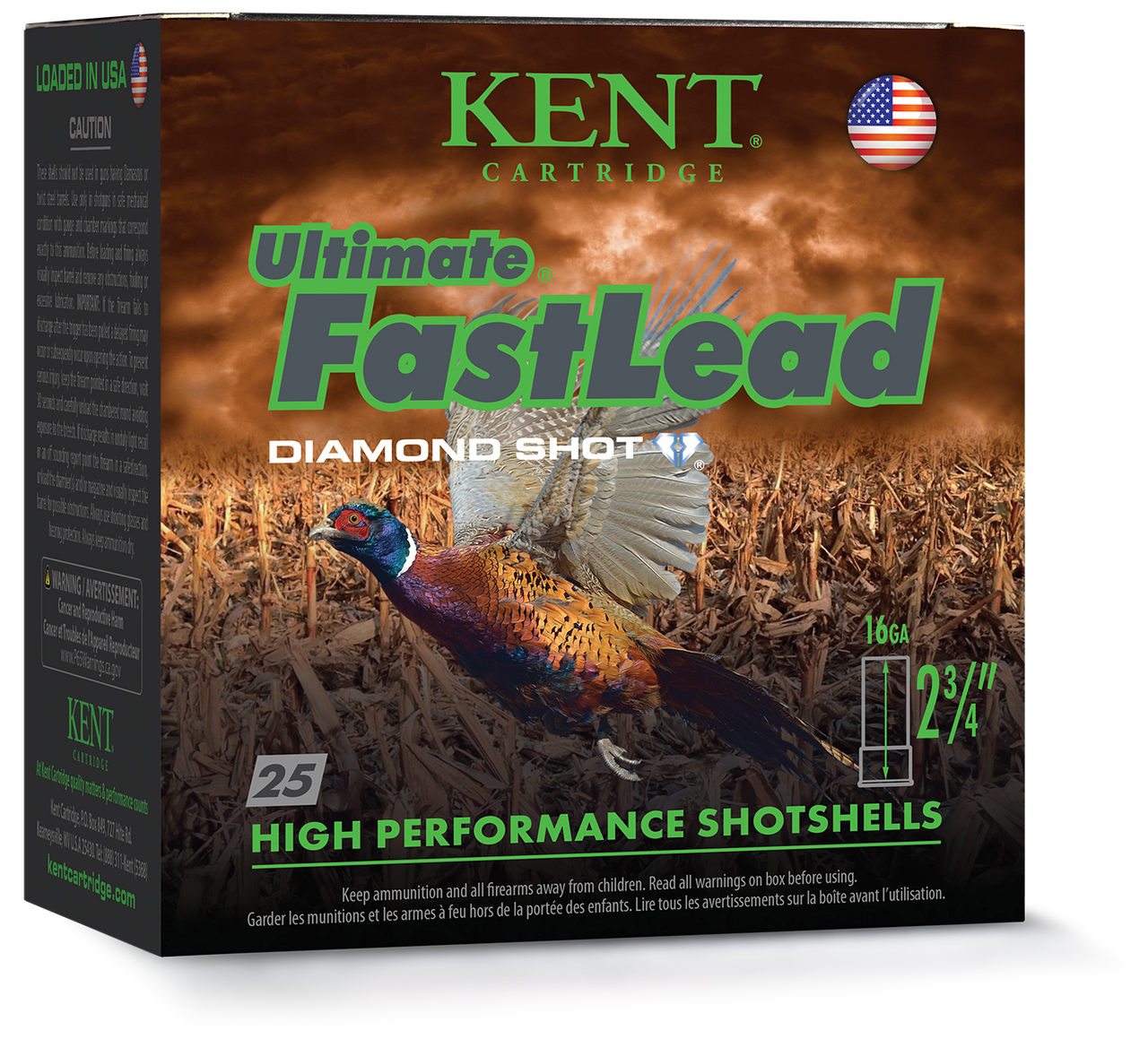 Kent Cartridge Ultimate FastLead 16 Gauge Shotshells 25 Round Box