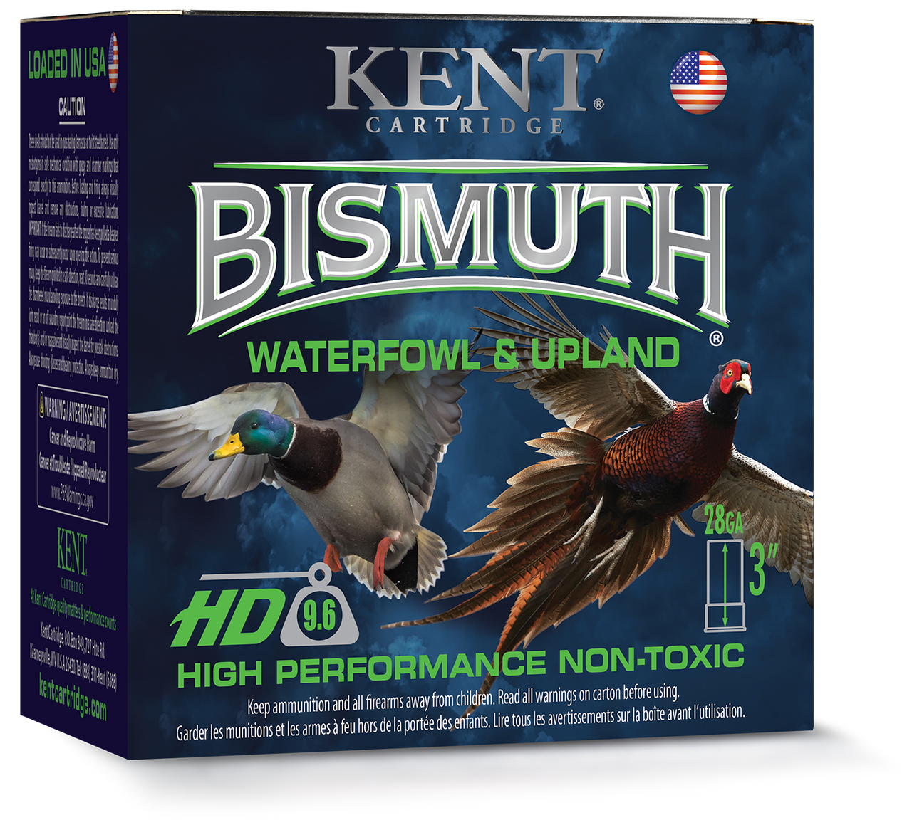 Kent Cartridge Bismuth Waterfowl & Upland 28 Gauge Shotshells 25 Round Box - Kent Cartridge