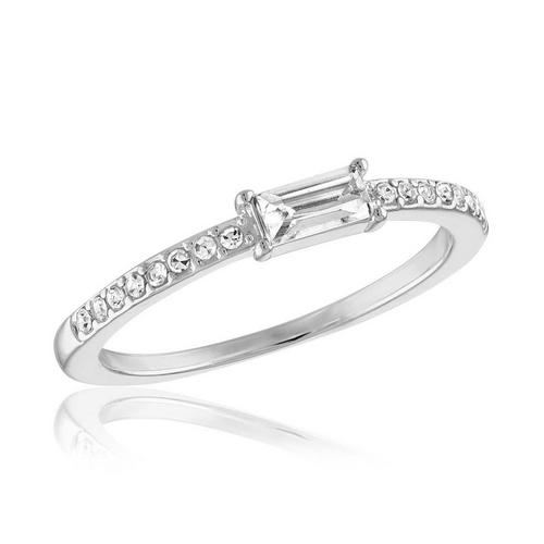 Women's Layers Petite Baugette & CZ Ring - Primary Image