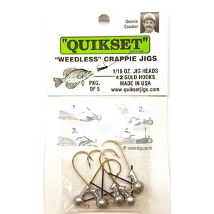 Gold - EC Quikset Weedless Crappie Jig