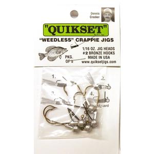 Bronze - EC Quikset Weedless Crappie Jig