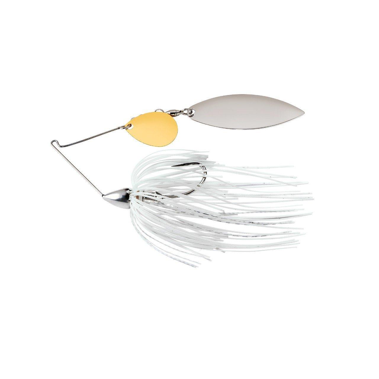 White Silver - War Eagle Nickel Frame Tandem Willow Spinnerbait