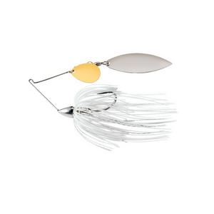 White Silver - War Eagle Nickel Frame Tandem Willow Spinnerbait
