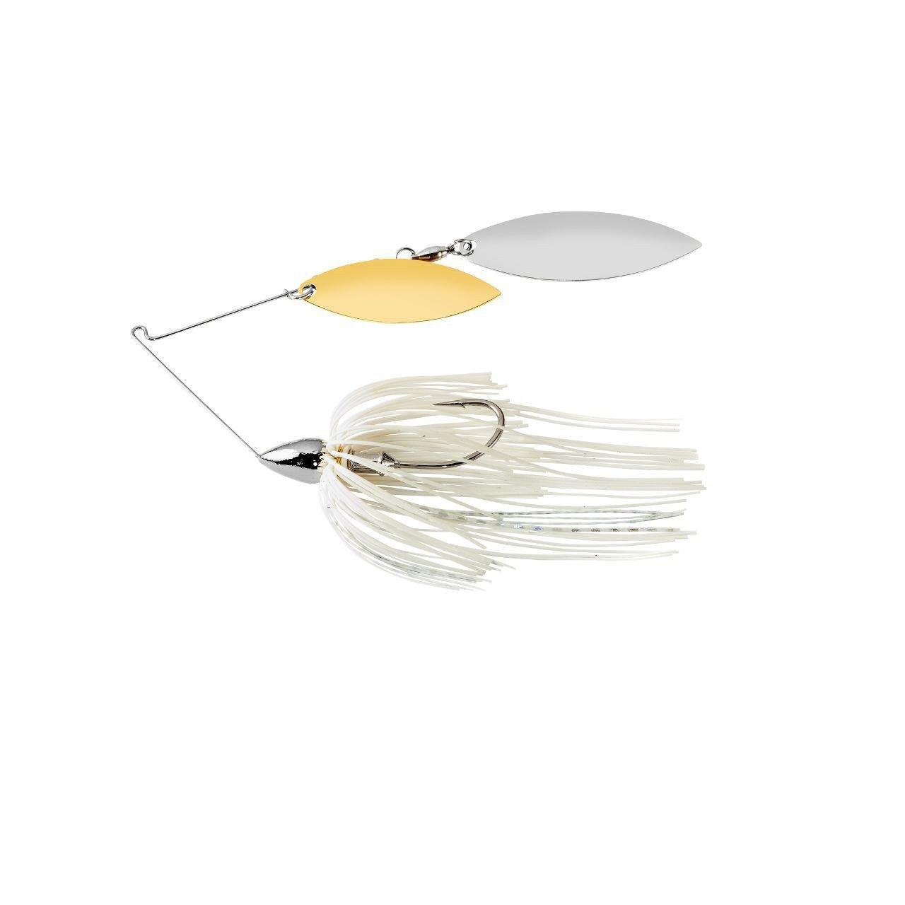 White Silver - War Eagle Nickel Frame Double Willow Spinnerbait