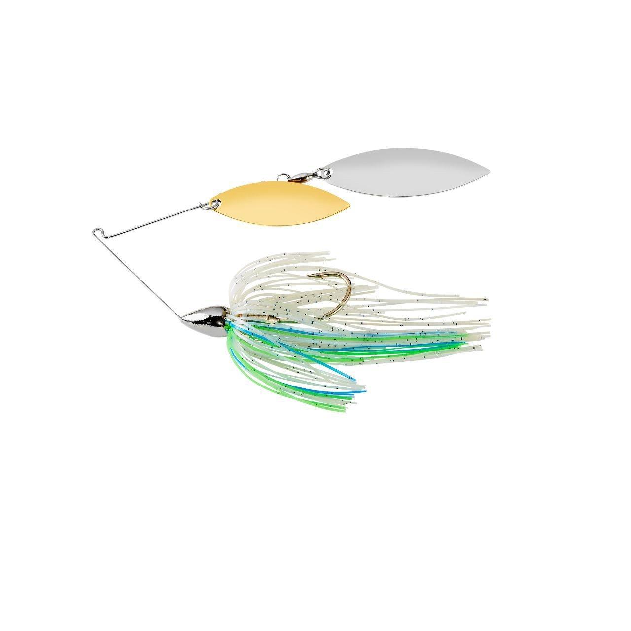 10036::Blue Herring Shad - War Eagle Nickel Frame Double Willow Spinnerbait