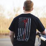 Men's Bone Head Outfitters Red Line Flag T-Shirt - Thumbnail 4 of 5