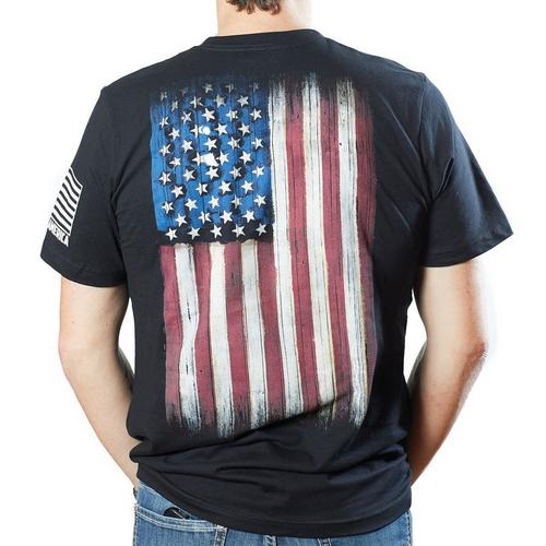 Men's Bone Head Outfitters USA Weathered Flag T-Shirt - Primary Image
