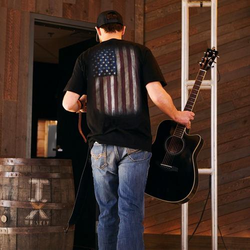 Men's Bone Head Outfitters USA Weathered Flag T-Shirt - Primary Image