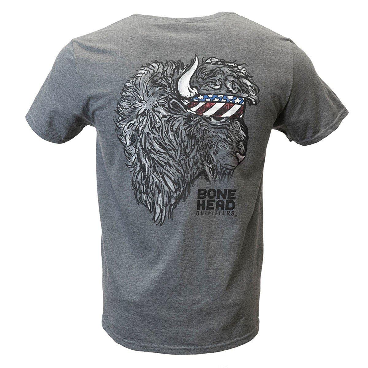 Men's Bone Head Outfitters American Bison T-Shirt - Bone Head Outfitters