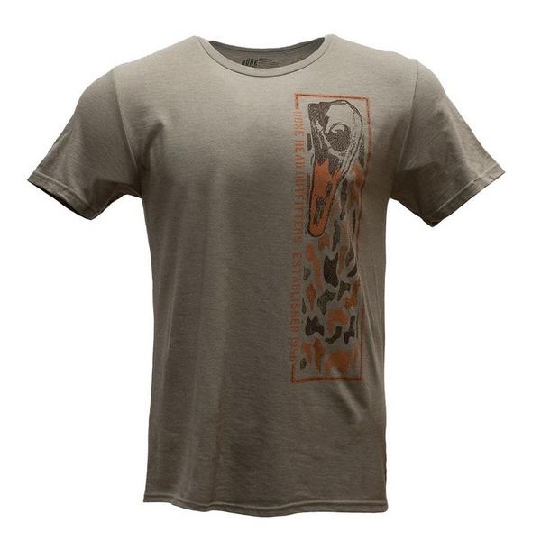 BONE HEAD OUTFITTERS Men's  Duck Camo Skull T-Shirt