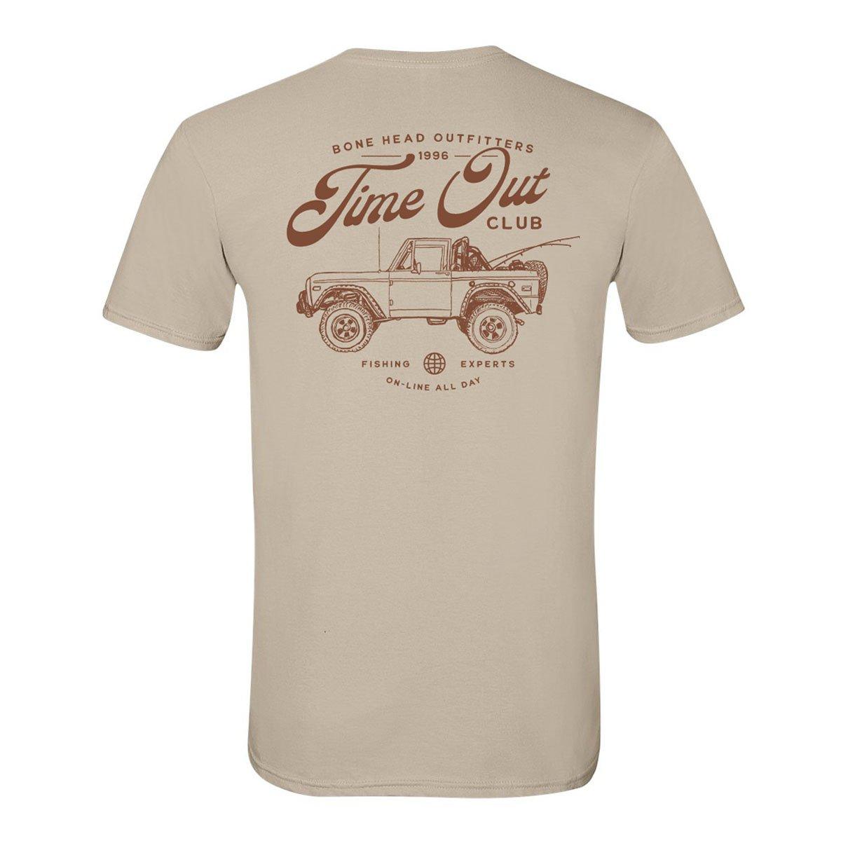Men's Bone Head Outfitters Time Out Club T-Shirt - Bone Head Outfitters