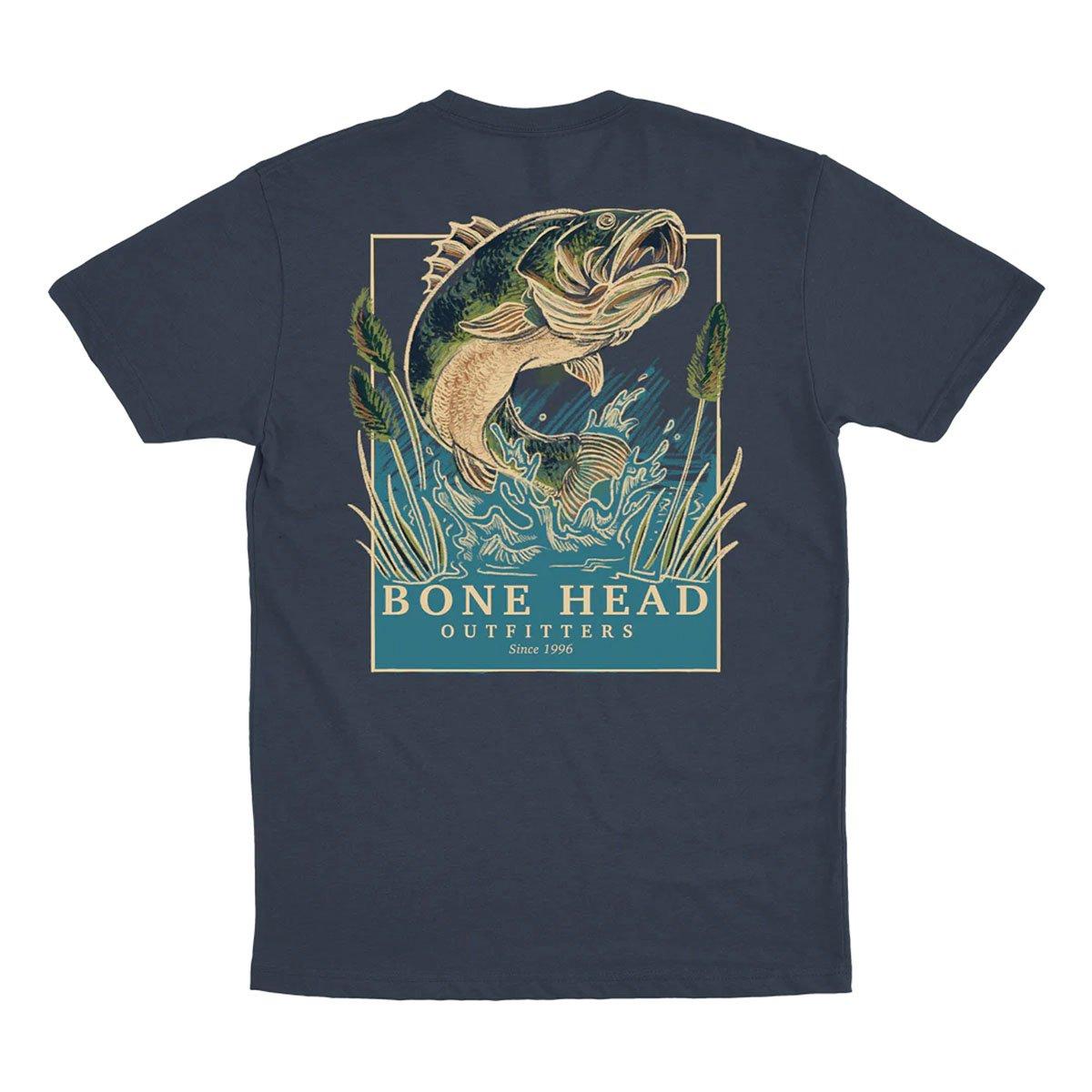Men's Bone Head Outfitters Framed Bass T-Shirt - Bone Head Outfitters