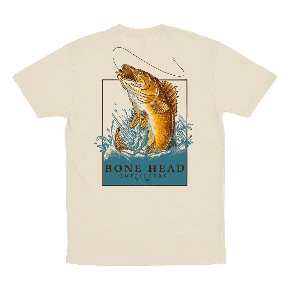 Men's Bone Head Outfitters Framed Walleye T-Shirt - Bone Head Outfitters