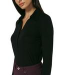 Women's 7 Diamonds Eloise Long Sleeve Polo - Thumbnail 3 of 5