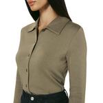 Women's 7 Diamonds Nyla Long Sleeve Button Up Shirt - Thumbnail 2 of 5