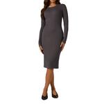 Women's 7 Diamonds Modal Ribbed Long Sleeve Maxi Dress - Thumbnail 1 of 4