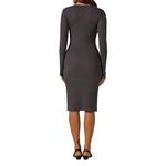 Women's 7 Diamonds Modal Ribbed Long Sleeve Maxi Dress - Thumbnail 3 of 4
