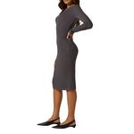 Women's 7 Diamonds Modal Ribbed Long Sleeve Maxi Dress - Thumbnail 4 of 4