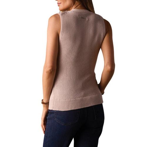 Women's The Normal Brand Ada Knit Button Sleeveless V-Neck Sweater Vest - Primary Image