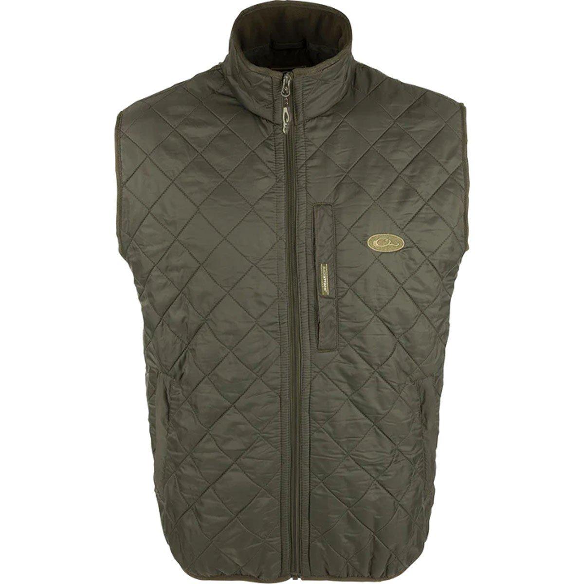 Men's Drake Waterfowl Delta Quilted Fleece Lined Vest - Drake Waterfowl