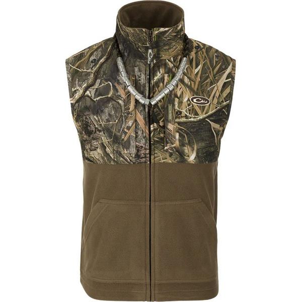 Men's Drake Waterfowl MST Eqwader Hunting Vest Small Mossy Oak Shadow Grass Habitat