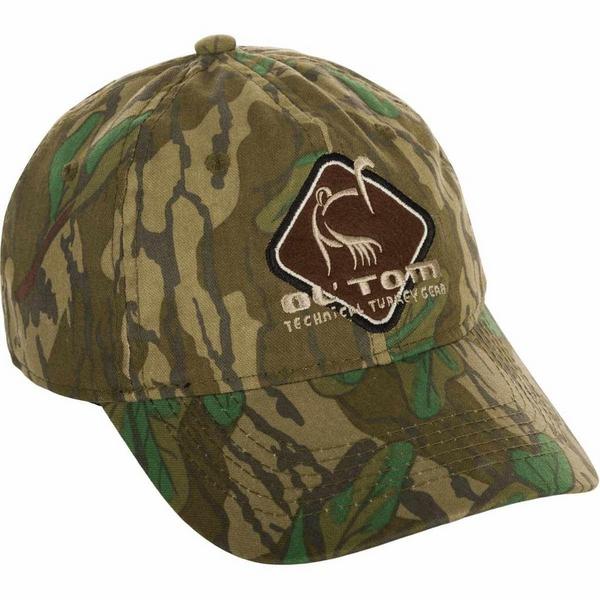 Men's Ol' Tom Cotton Camo Diamond Logo Hunting Adjustable Hat One Size Mossy Oak Greenleaf