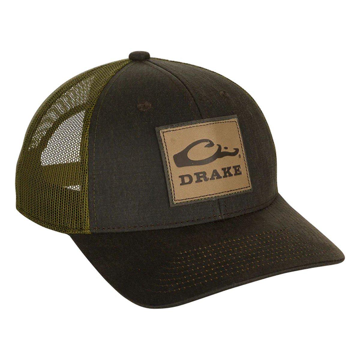 Drake Waterfowl Leather Patch Mesh Back Adjustable Hat - Drake Waterfowl