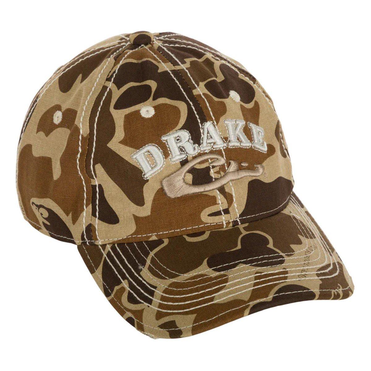 Drake Waterfowl Distressed 6-Panel Ball Cap - Drake Waterfowl