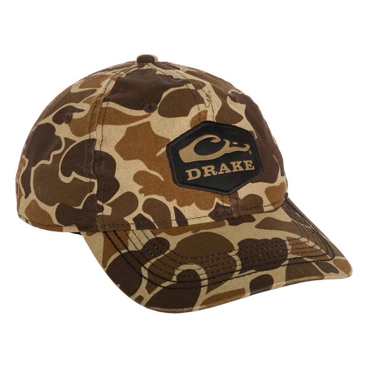 Drake Waterfowl Camo Cotton Twill Hex Patch Adjustable Hat - Drake Waterfowl