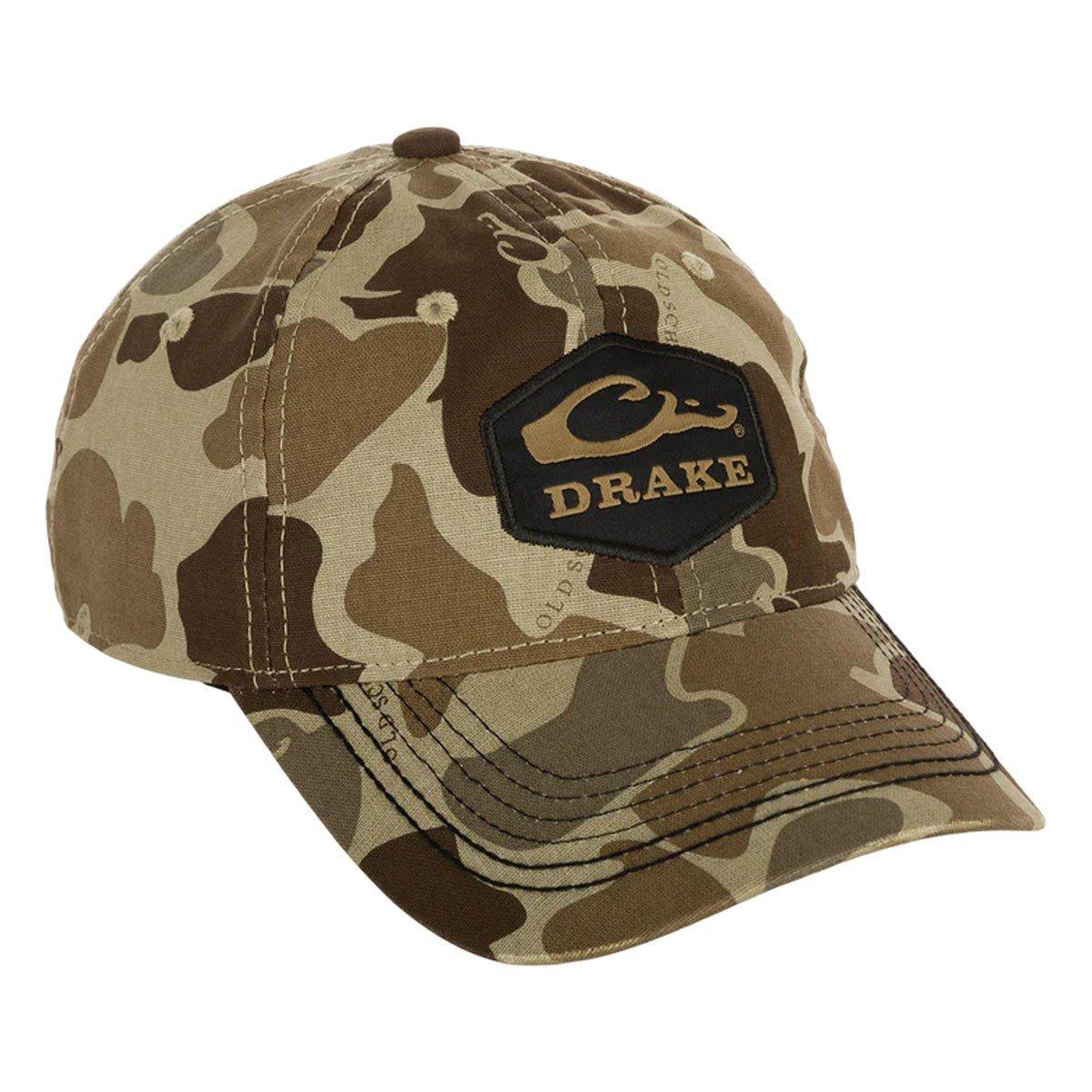 Drake Waterfowl Camo Cotton Twill Hex Patch Adjustable Hat - Drake Waterfowl